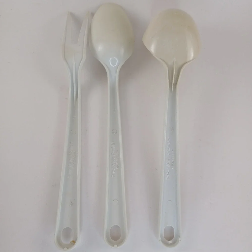 Vintage Utensils Taylor Made Lot Of 3 Serving Spoons‎ Fork